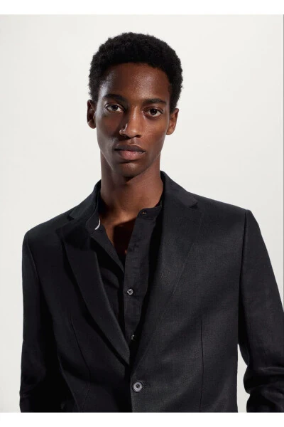 Black Men's Jacket 47005599 - 6