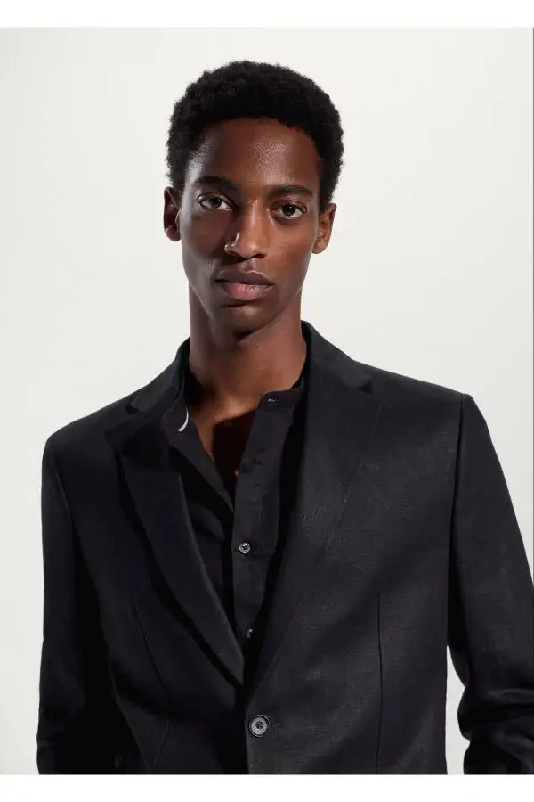 Black Men's Jacket 47005599 - 6