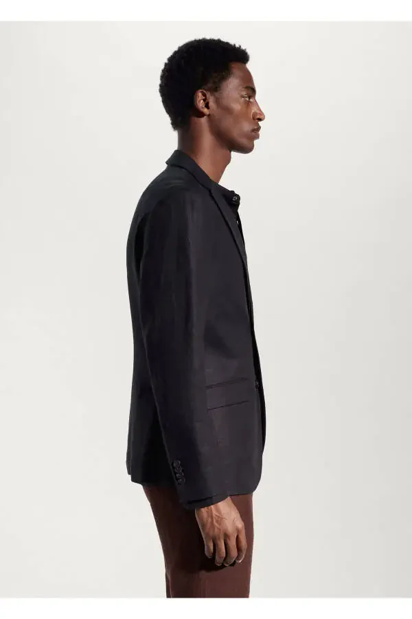 Black Men's Jacket 47005599 - 7