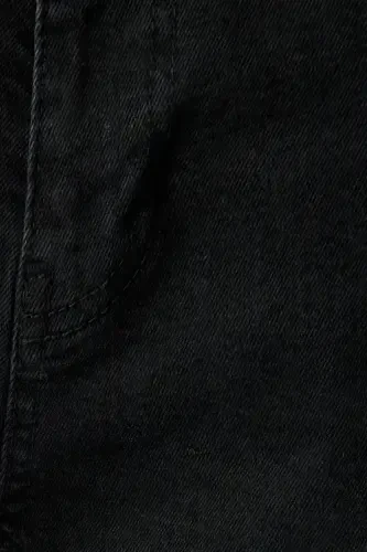 Black Men's Jeans 5WAM40136ID-BLACK - 6