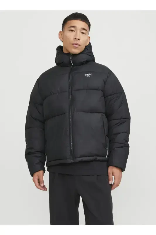 Black Men's Puffer Jacket 12238878_JORSTEAD PUFFER JACKET - 2