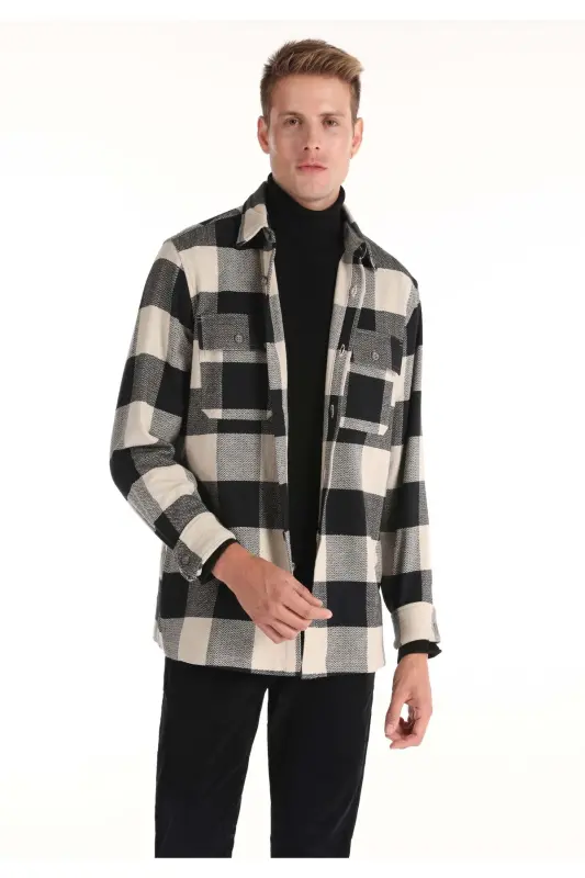 Black Men's Shirt (Short Sleeve) - COLIN’S