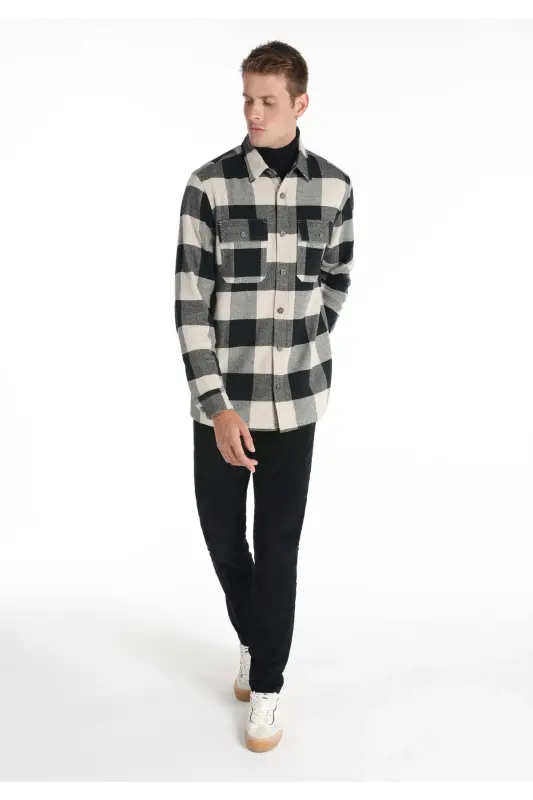 Black Men's Shirt (Short Sleeve) - 3