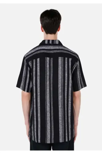 Black men's short-sleeved shirt - COLIN'S (1)