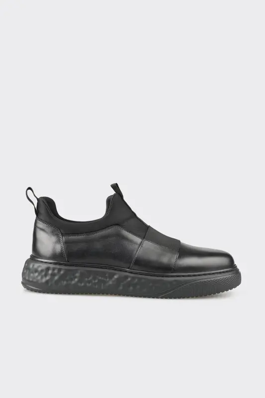 Black Men's Sneakers - ELLE SHOES