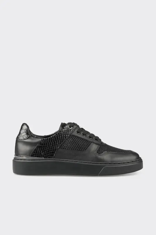 Black Men's Sports Shoe - Black - ELLE SHOES