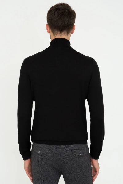 Black Men's Sweater - 4