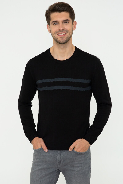 Black men's sweater G021SZ0TK.000.1277824 - 1