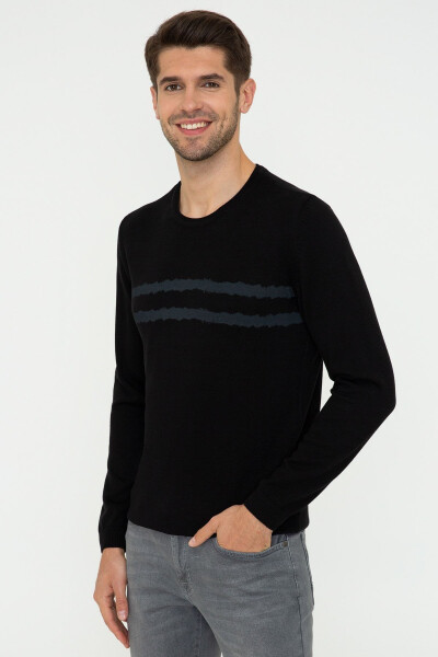 Black men's sweater G021SZ0TK.000.1277824 - 3