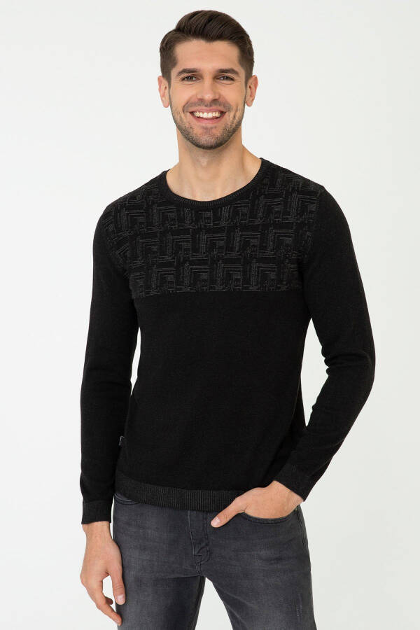 Black Men's Sweater G021SZ0TK.000.1388088 - 1