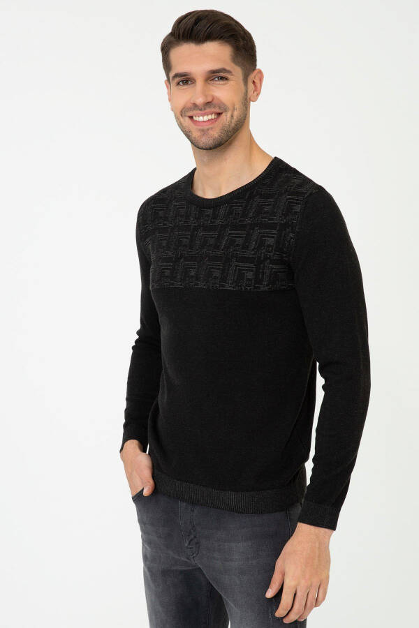 Black Men's Sweater G021SZ0TK.000.1388088 - 3
