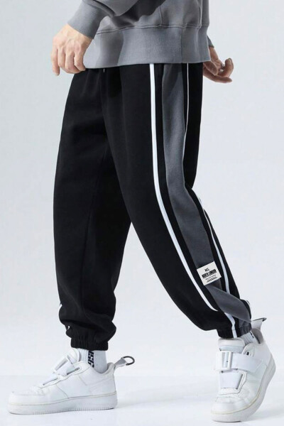 Black Men's Sweatpants - 1