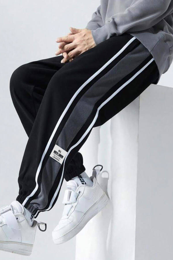 Black Men's Sweatpants - 2