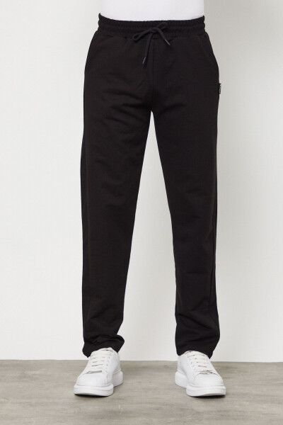 Black Men's Sweatpants - 1