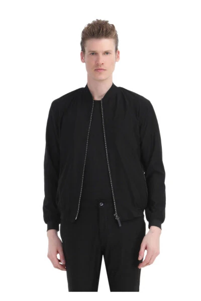 Black Micro Knit Suit - 3