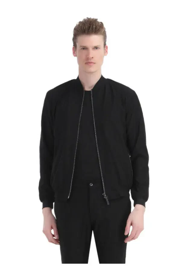 Black Micro Knit Suit - 3