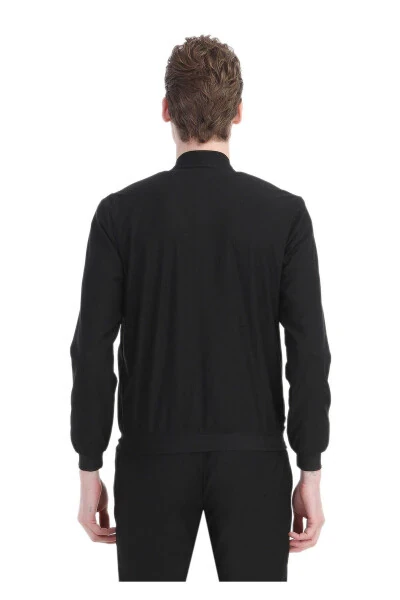 Black Micro Knit Suit - 7