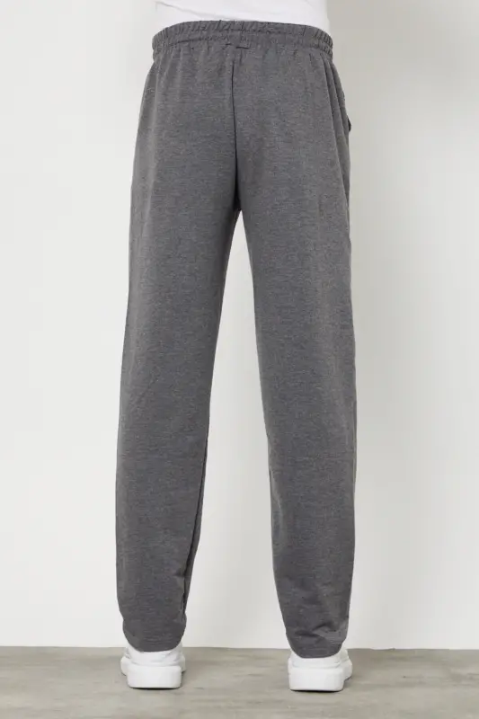 Black-Navy-Anthracite 3-Pack Men's Straight Leg Relaxed Fit Sweatpants Premium Fabric-Black - 6