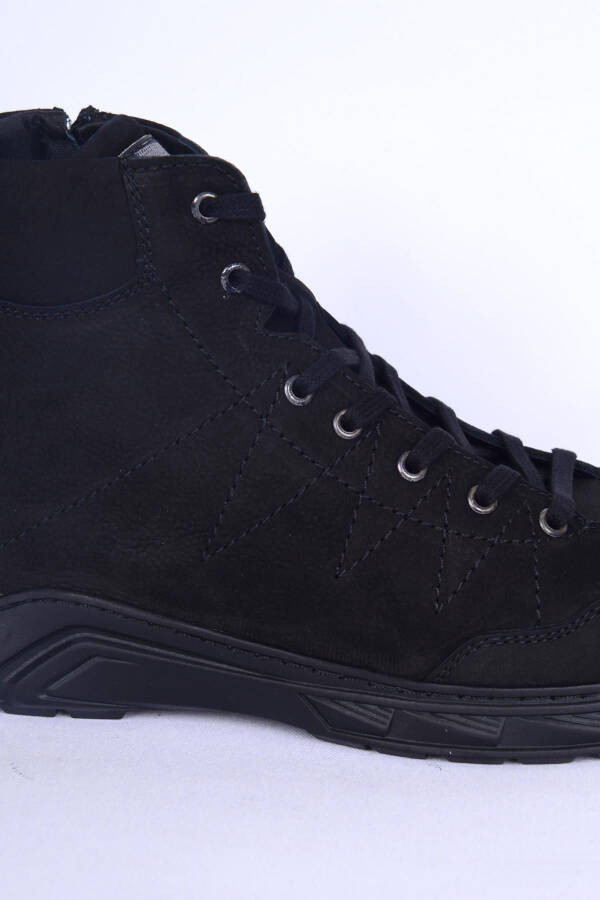 Black Nubuck Men's Boots - 2