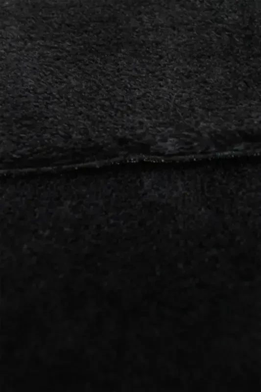 Black Oval Postal Carpet Plush Soft Non-slip Dot Base Antibacterial-Black - 7