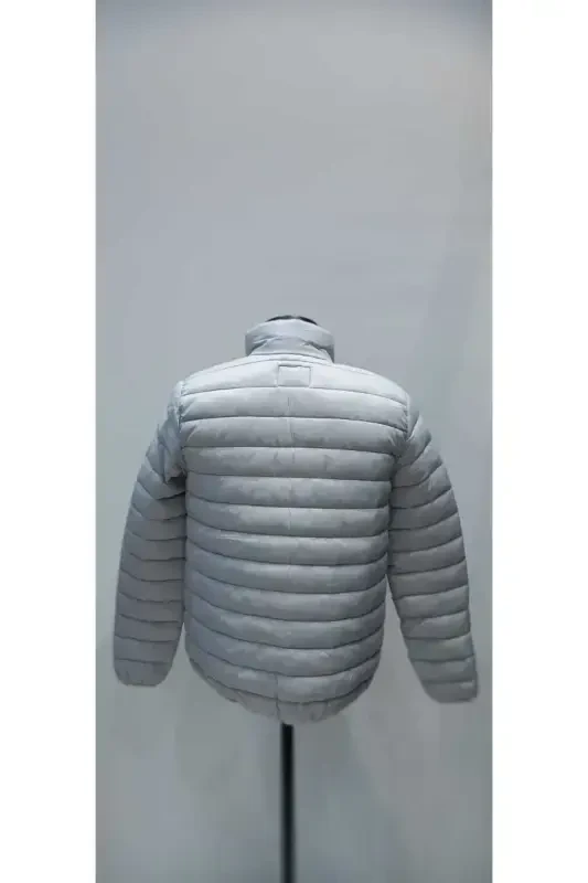 Black Padded Jacket 0110016-STONE - 3
