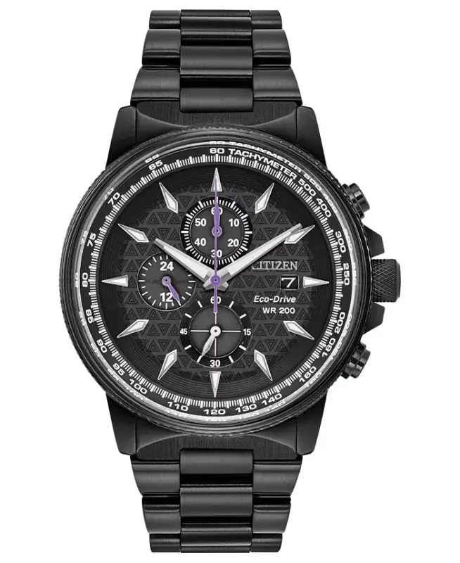 Black Panther Chronograph Black Bracelet Watch 42mm-Black - CITIZEN