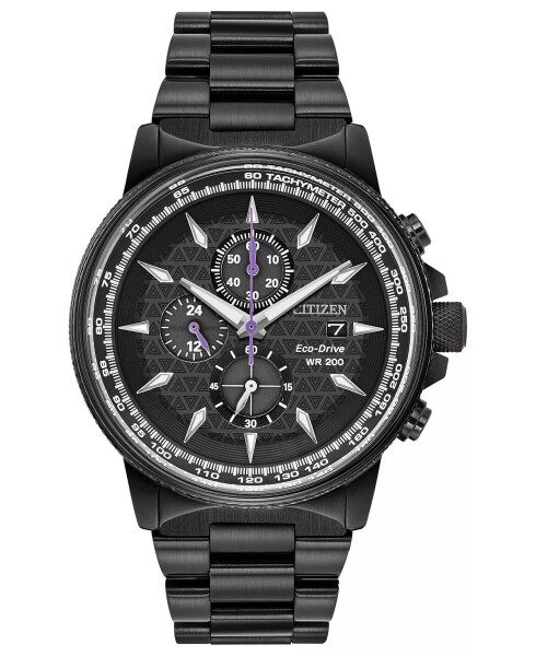 Black Panther Chronograph Black Bracelet Watch 42mm Black - 1