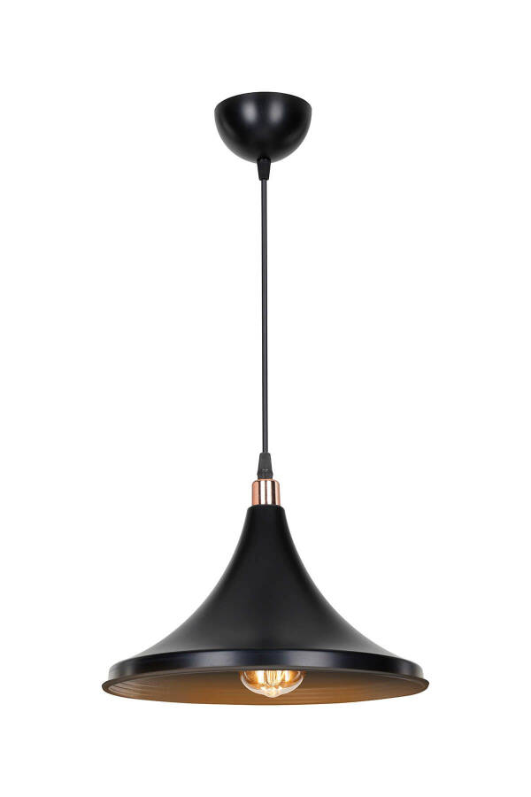 Black Pendant Chandelier Bedroom Living Room Kitchen Corridor Lamp - 2