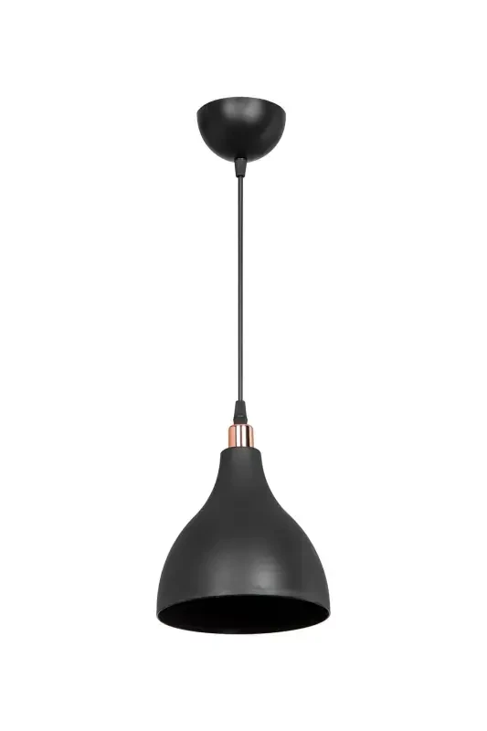 Black Pendant Chandelier Bedroom Living Room Kitchen Hallway Lamp-Black - 3