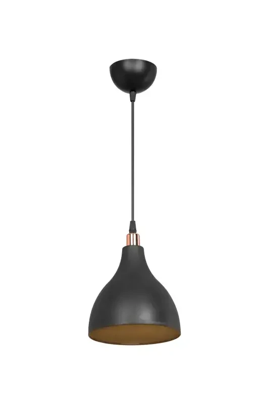 Black Pendant Chandelier Bedroom Living Room Kitchen Hallway Lamp-Black - 4