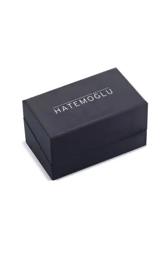 Black Plain Round Cufflinks - Black02 - 8