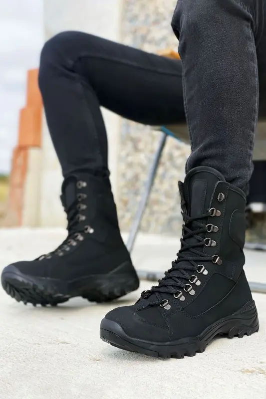 Black Postal Men's Boots - BIG KING