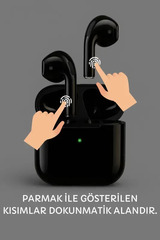 Black Pro 5 Plus Premium Grade A Bluetooth Version 5.3 Bluetooth Headset-Black with Free Case - 6