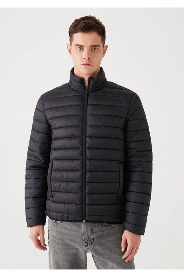 Black puffer jacket (0110016) - 1