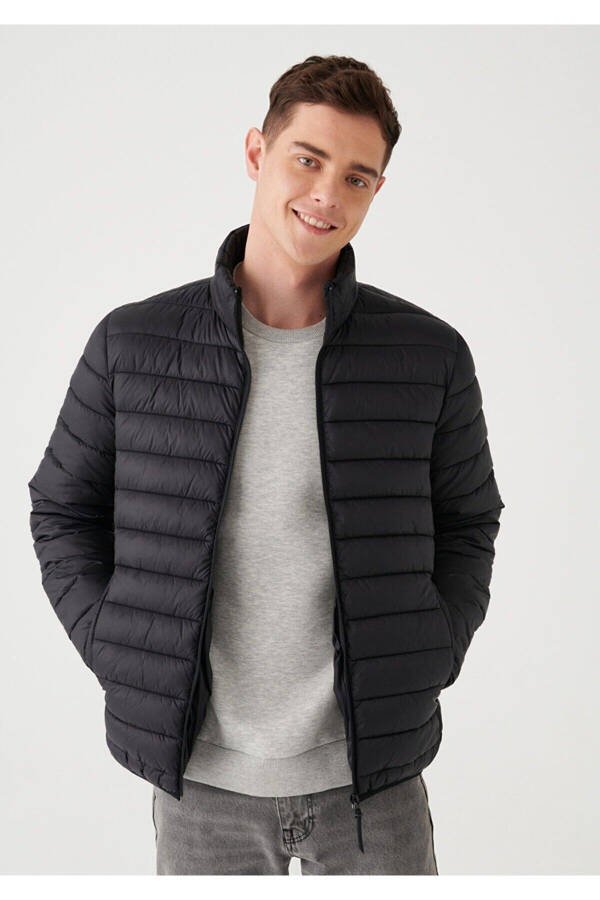 Black puffer jacket (0110016) - 4