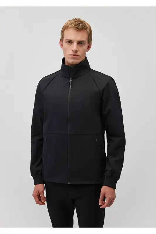 Black, regular fit jacket. - 3