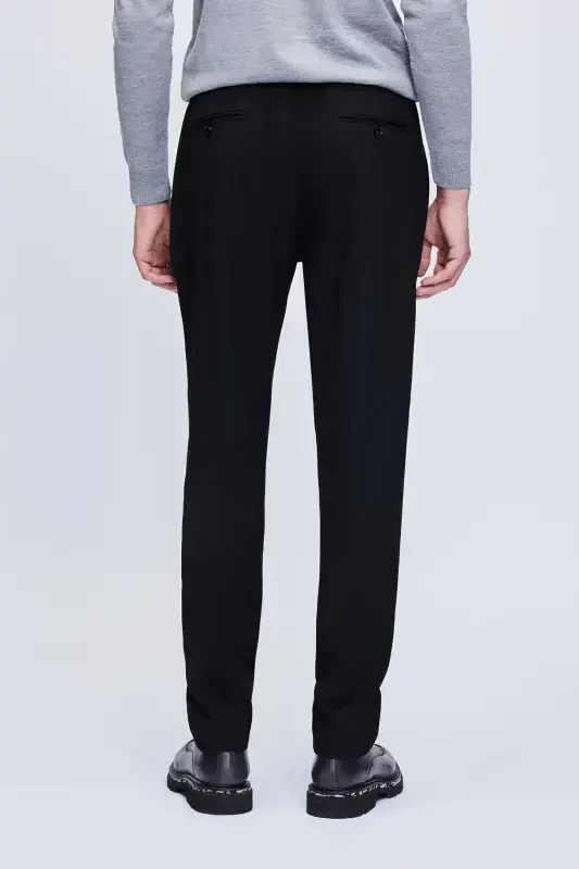 Black Relaxed Fit Side Pocket Jogger Pants - 5