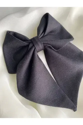Black ribbon bow / wednesday bow / birthday bow-Black - 1