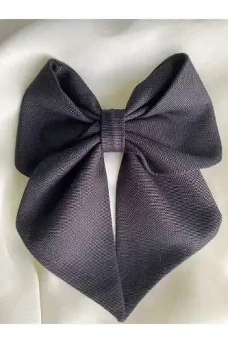 Black ribbon bow / wednesday bow / birthday bow-Black - 2