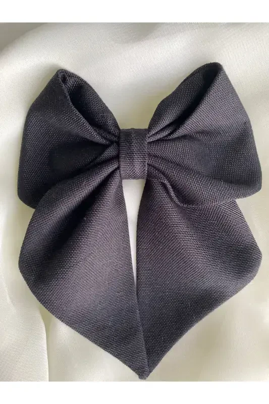 Black ribbon bow / wednesday bow / birthday bow-Black - 2