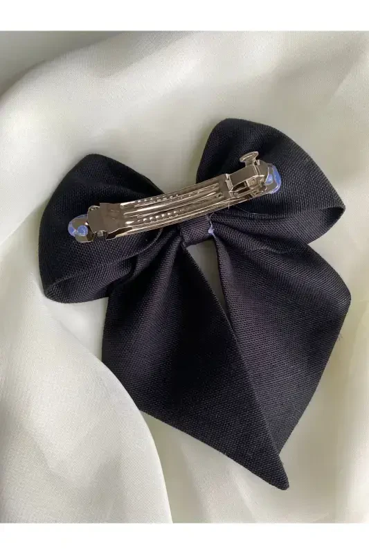 Black ribbon bow / wednesday bow / birthday bow-Black - 3