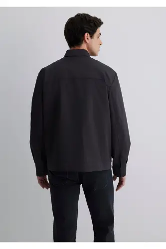 Black Shirt Loose Fit / Relaxed Fit 0211551-9 - 5