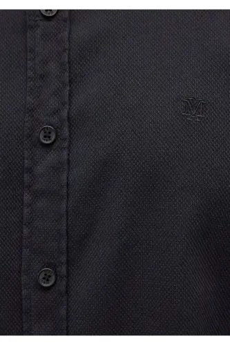 Black Shirt Slim Fit / Dar Kesim 0211091-900 - 6