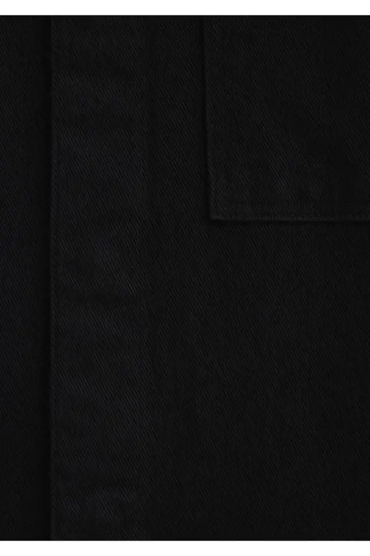 Black Shirt With Pocket Detail Regular Fit - 7