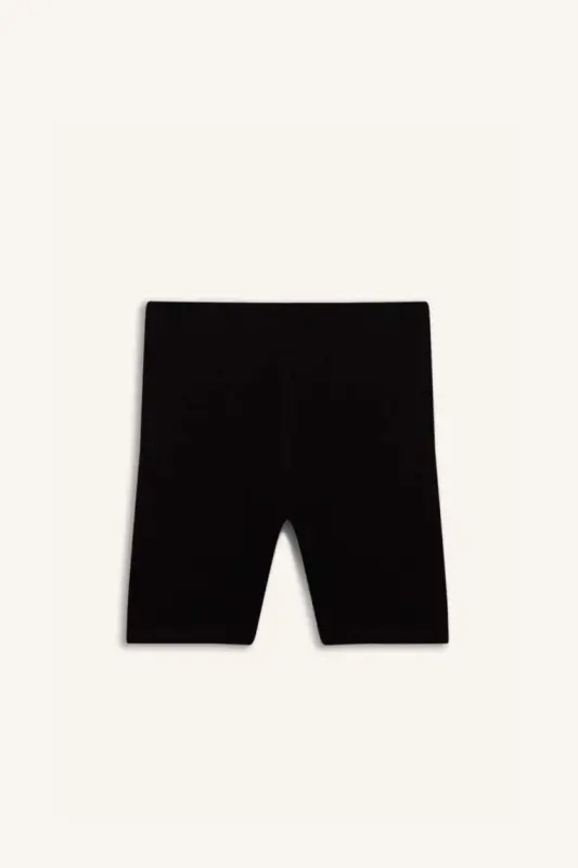 Black Short Leggings for Girls - 1