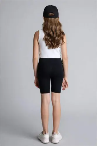 Black Short Leggings for Girls - 4
