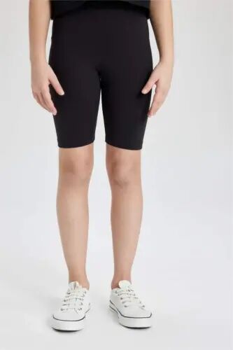 Black Short Leggings for Girls - 4
