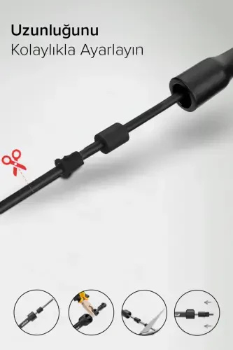 Black Skipping Rope Atp-3000-BLACK - 3