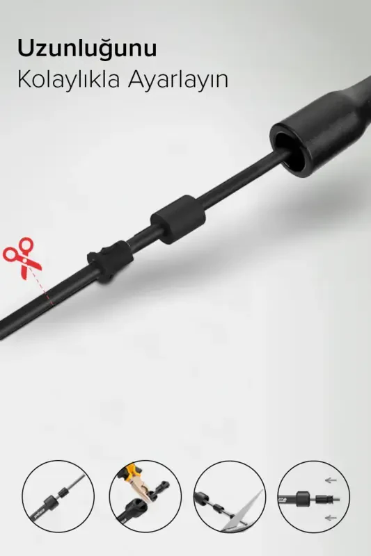 Black Skipping Rope Atp-3000-BLACK - 3