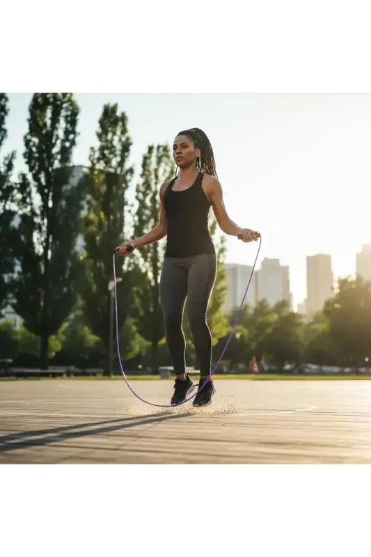 Black Skipping Rope Atp-3000-BLACK - 6